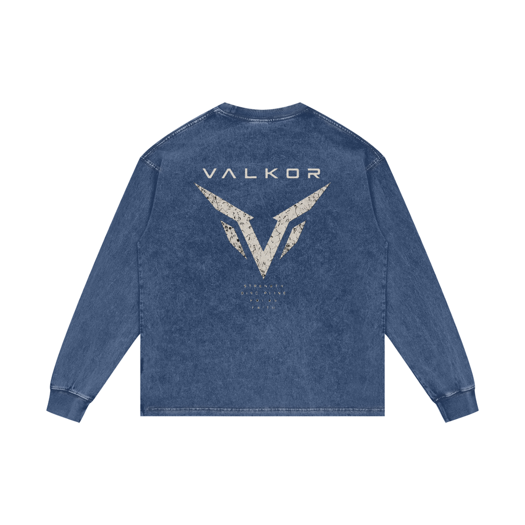 Acid Wash Oversize Long Sleeve T-Shirt