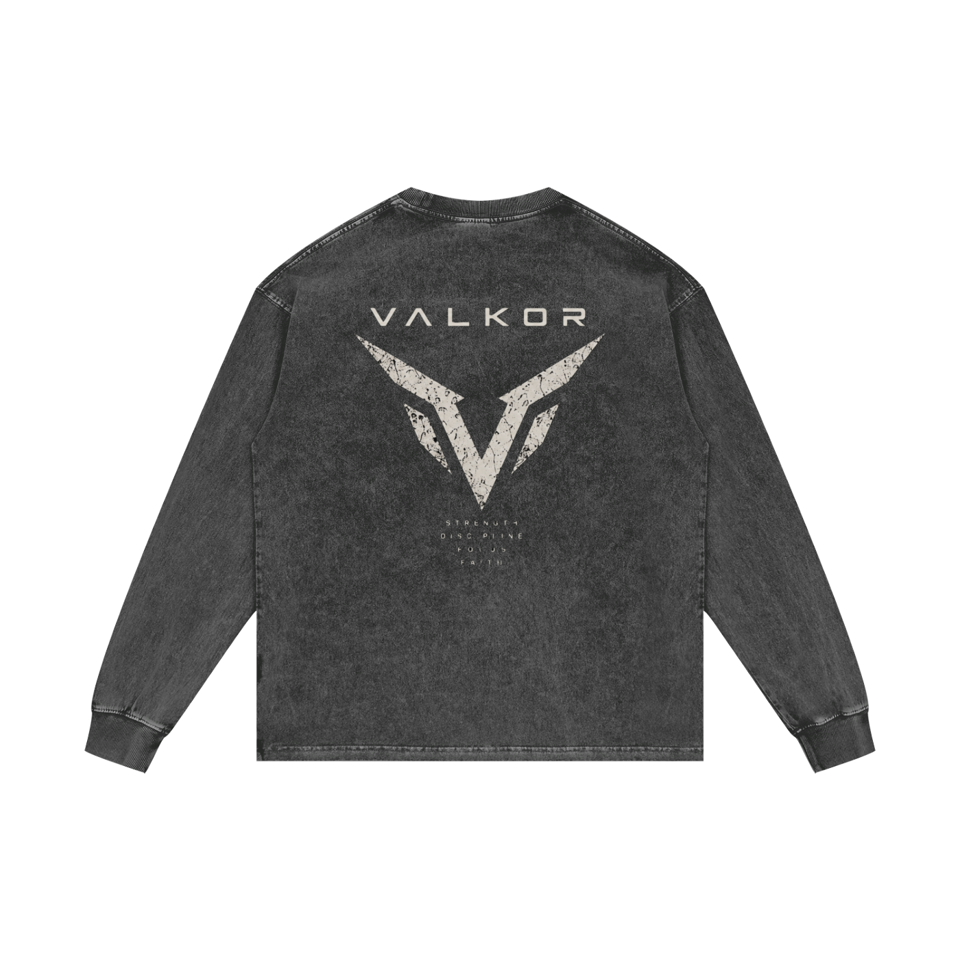 Acid Wash Oversize Long Sleeve T-Shirt