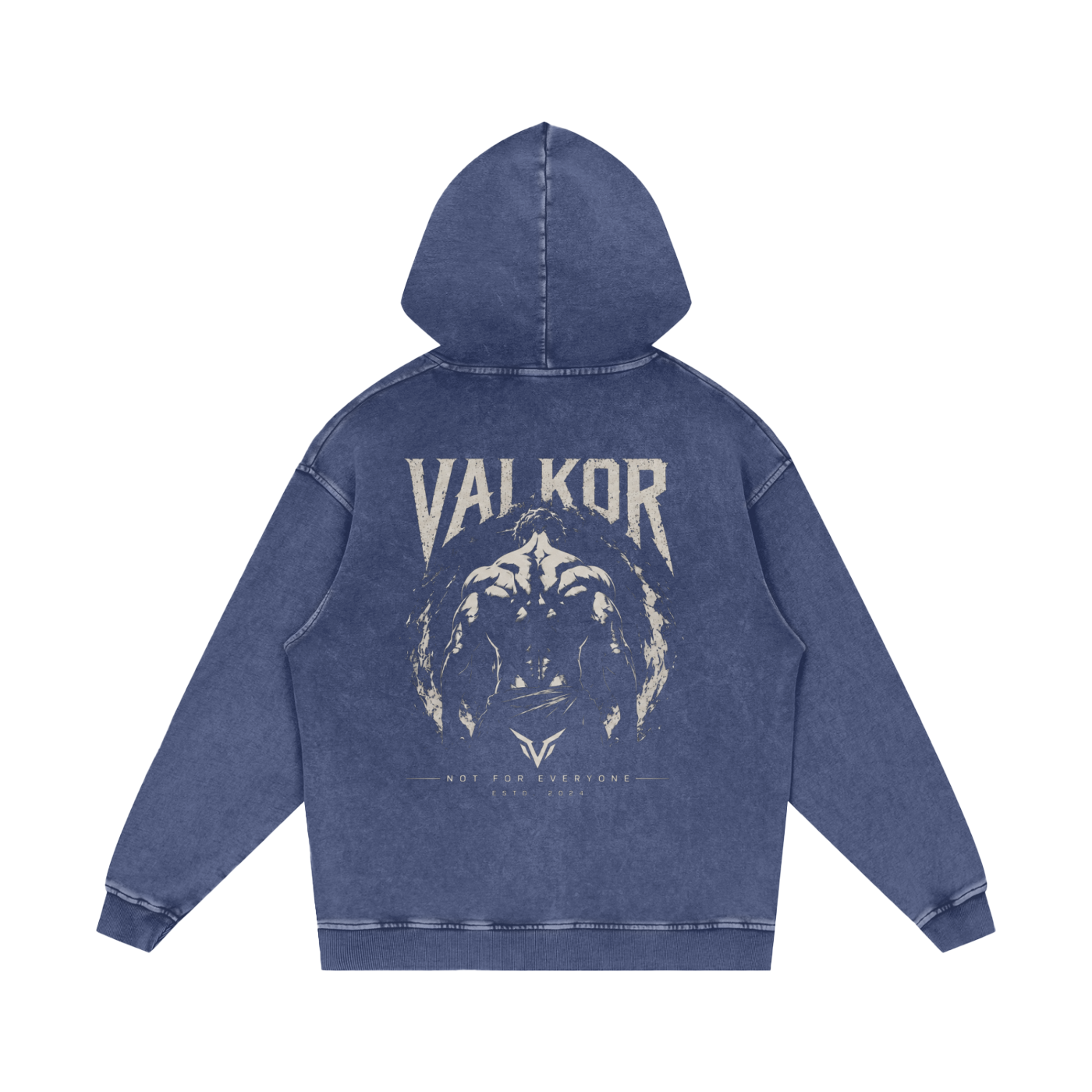 Snow Washed Loose Cotton Hoodie