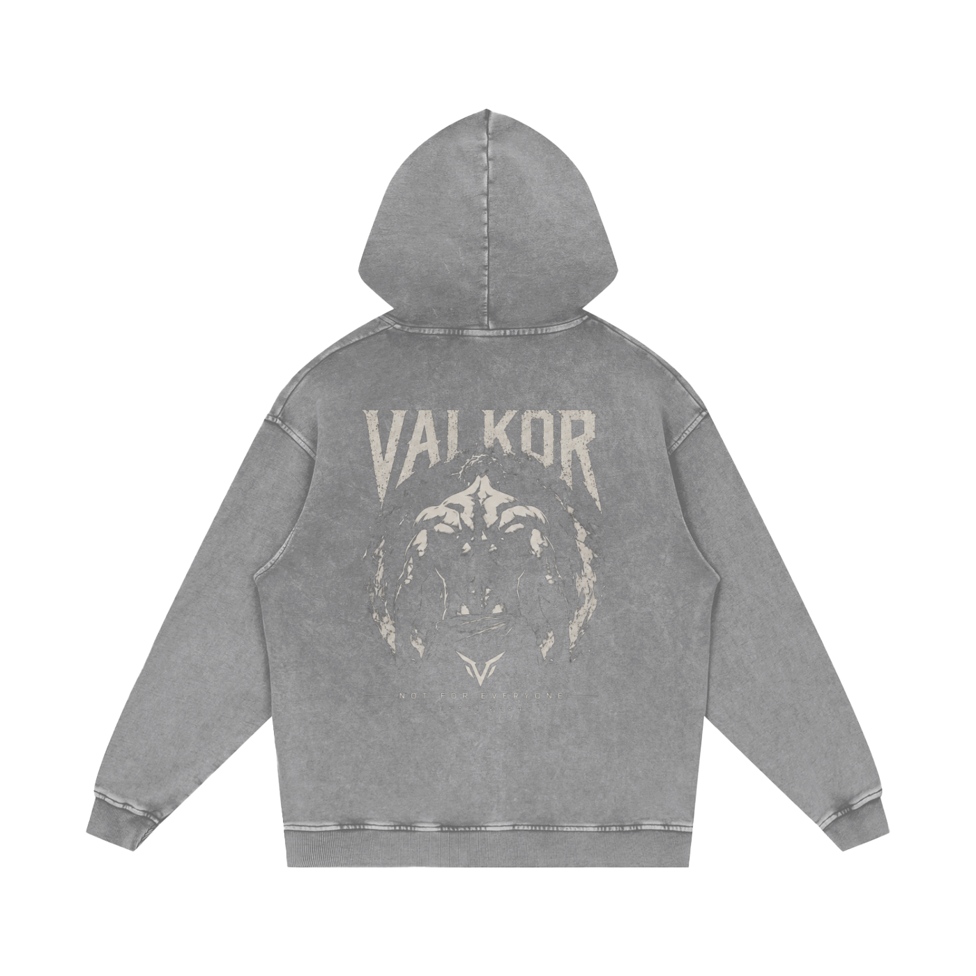 Snow Washed Loose Cotton Hoodie