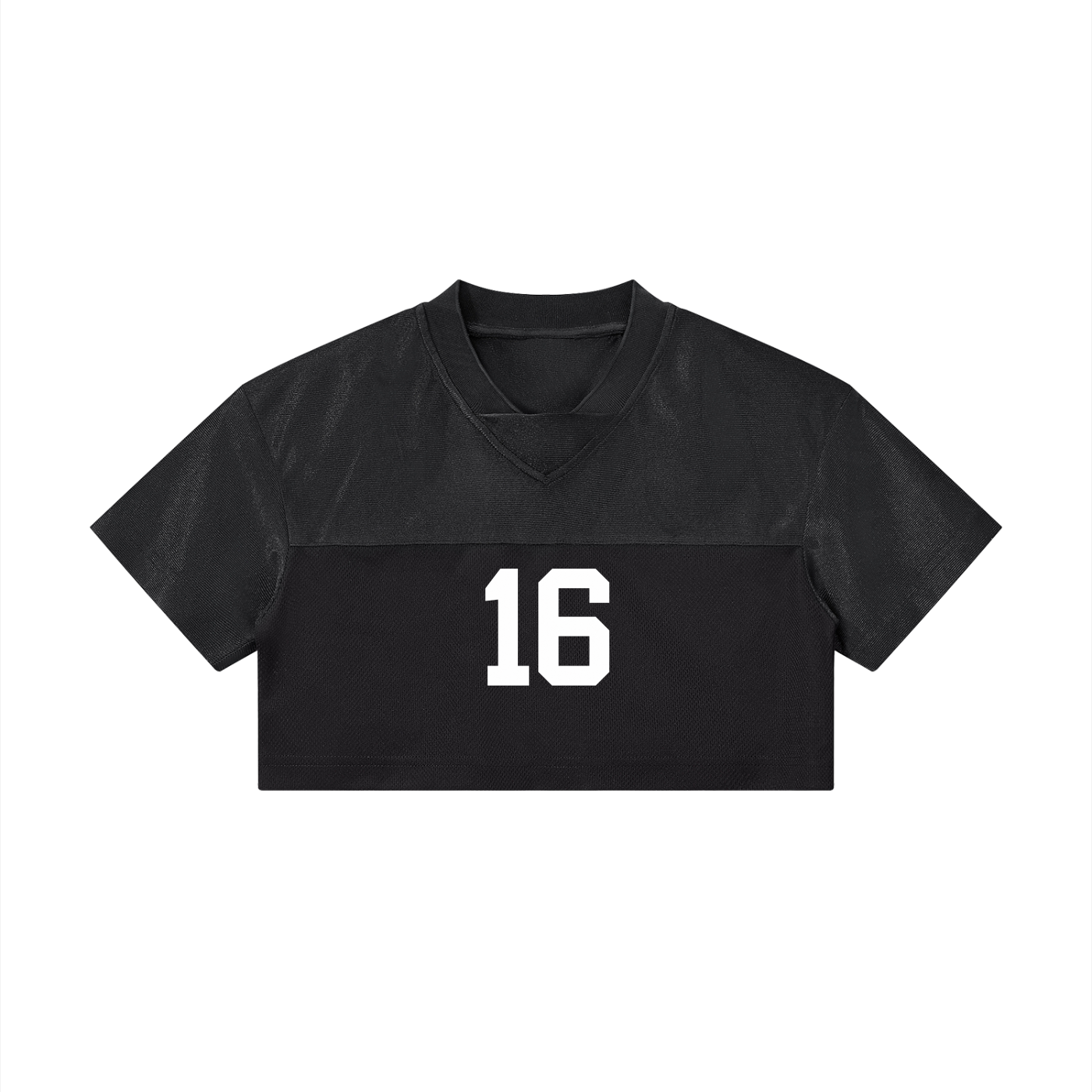 Women’s Cropped Paneled V-Neck Jersey