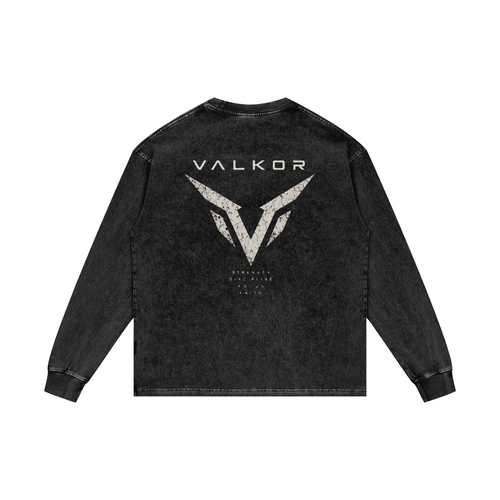 Acid Wash Oversize Long Sleeve T-Shirt