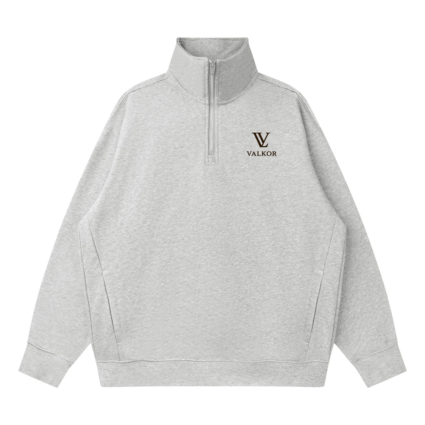 Quarter-Zip Drop Shoulder Sweatshirt