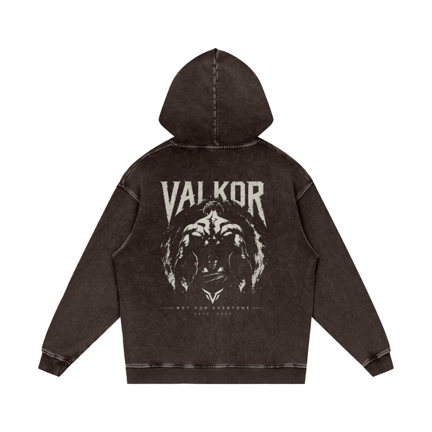 Snow Washed Loose Cotton Hoodie