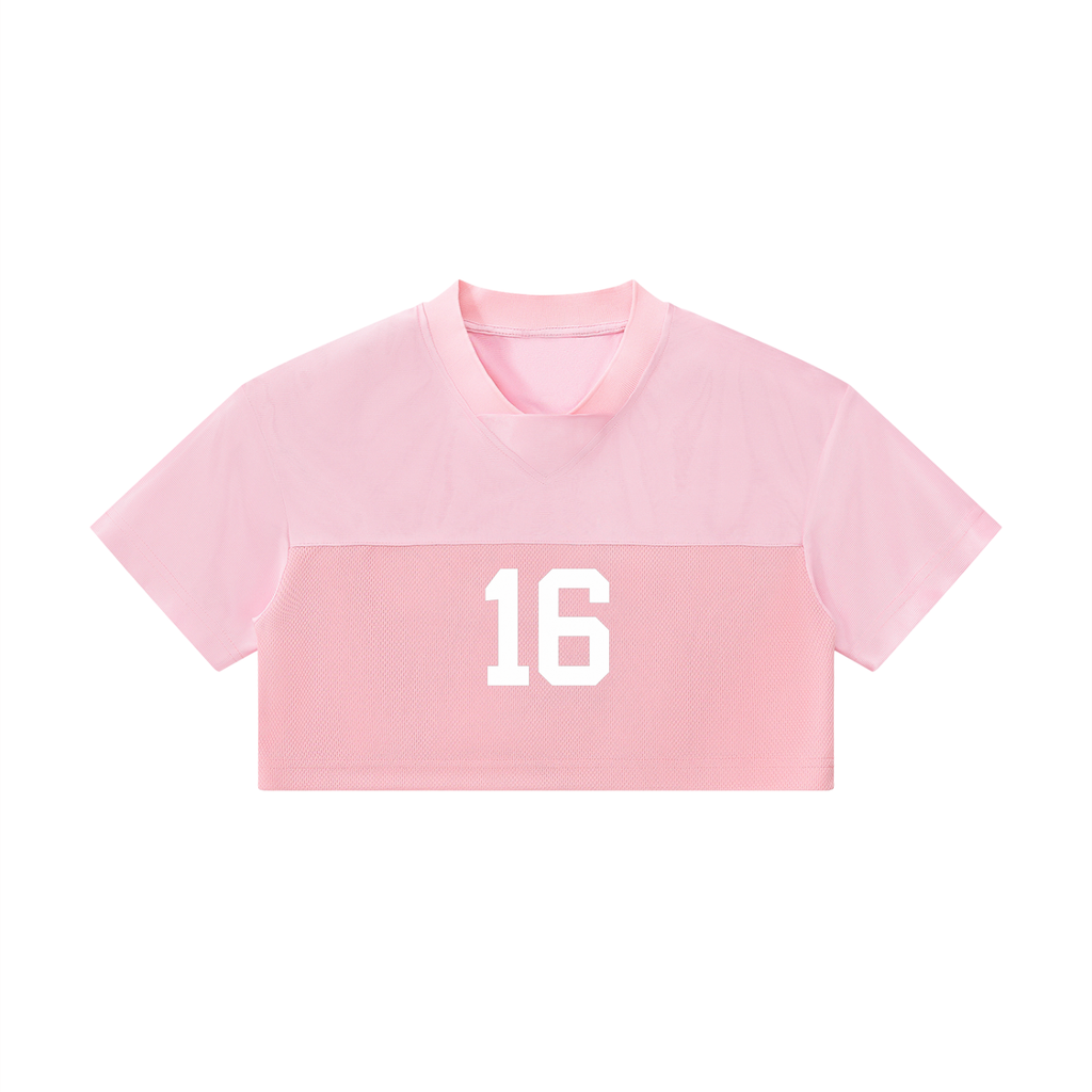 Women’s Cropped Paneled V-Neck Jersey